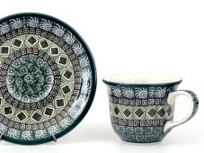 Tasse mit Untertasse 0,15 l   Aztec Sonne grüne