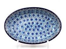 Auflaufform Oval 21 cm   Vergissmeinnicht