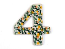 House Number "4"  10 cm (4")