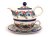 Teekanne & Tasse mit Untertasse 0,6+0,25 l   Blumenkranz