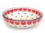 Low Bowl 13 cm (5")   Red Hearts