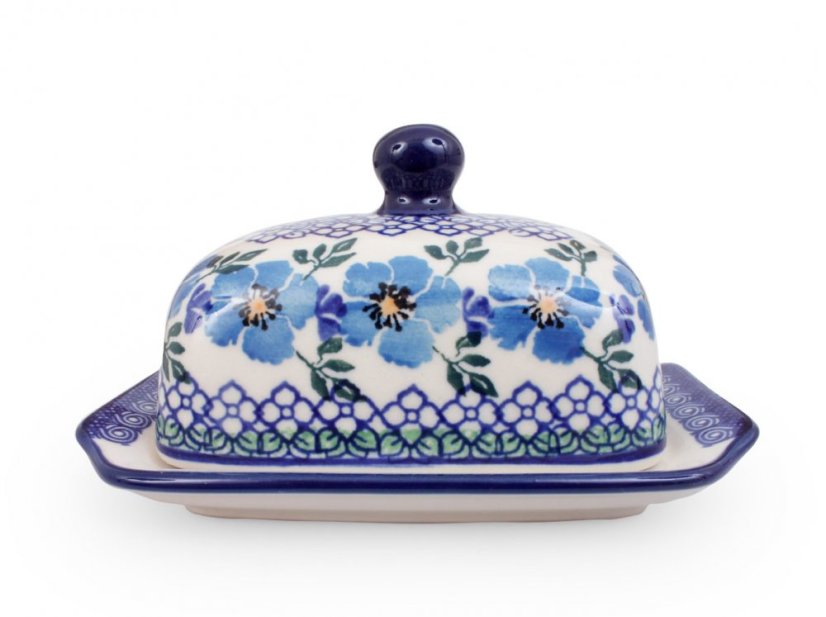 Small Butter Dish 1/8 kg   Blue Rose