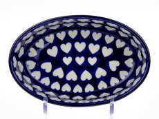 Auflaufform Oval 21 cm Herzen