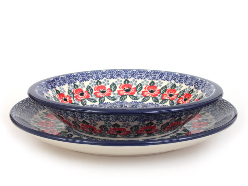 Shallow Plate 25 cm (10")   Poppies