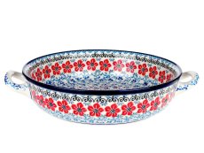 zapékací miska kulatá s uchy 27 cm   Ibišek