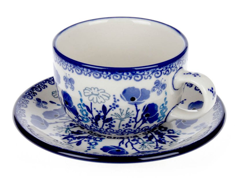 Cup with Saucer 0,2 l (7 oz)   Blue Garden