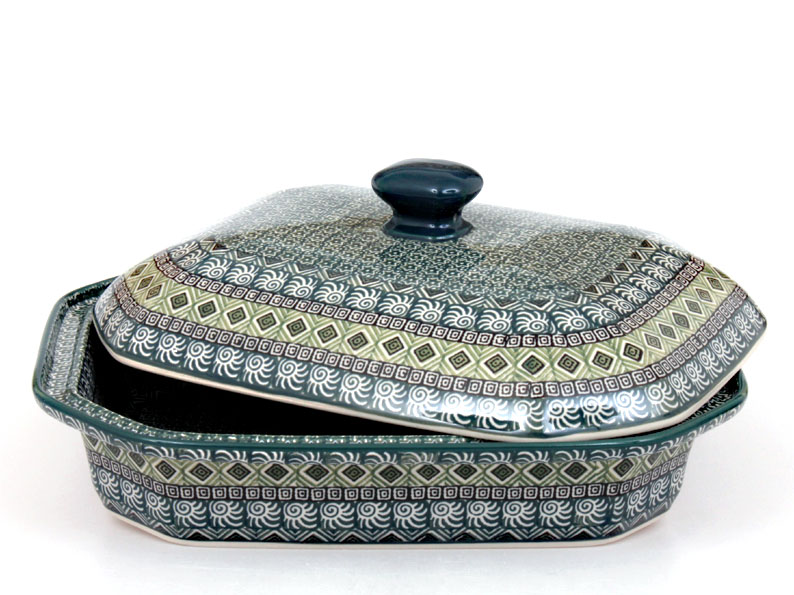 Baking Dish with Lid 31 cm (12")   Aztec Sun green