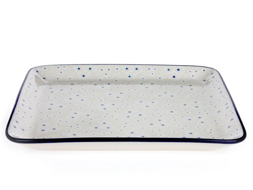 tác čtvercový 28 cm   Sněhové květy