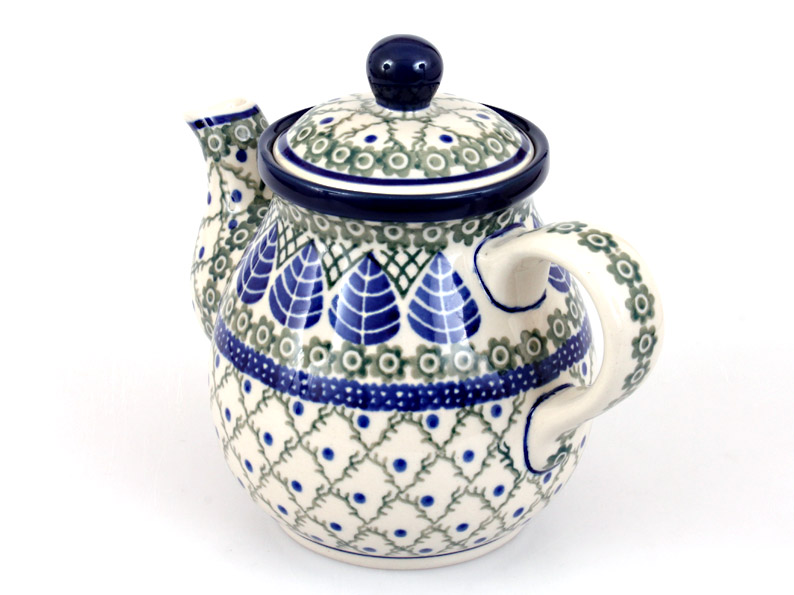 Teekanne 0,6 l   Blaue Blätter