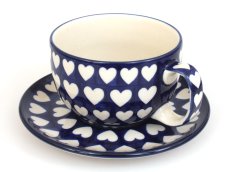 Cup with Saucer 0,35 l (13 oz) Hearts