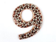 House Number "9"  10 cm (4")