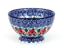 Sockelschale 14 cm   Mohnblumen