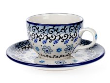 Tasse mit Untertasse 0,1 l   Bewölkt