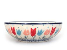 Low Bowl 13 cm (5") Pink Tulips