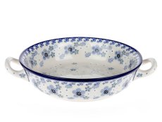 Auflaufform rund mit Henkel 17 cm   Winter