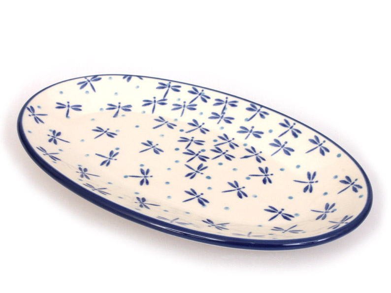 Oval Plate 22 cm (8")   Damselfly