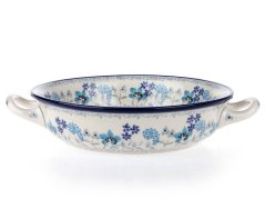 Round Baking Dish 17 cm (7")   Spring in Blue