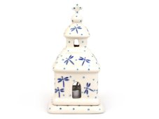 Kapelle Windlicht 15 cm   Libellen