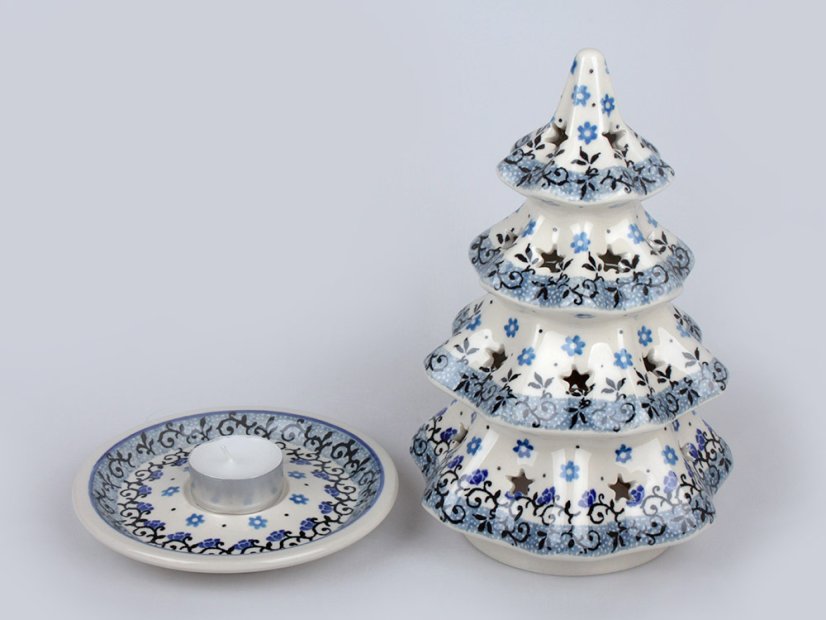 Tree Candle Holder 20 cm (8")   Cloudy