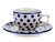 Tasse mit Untertasse 0,1 l   Punkte