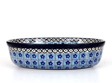 Auflaufform Oval 21 cm   Vergissmeinnicht