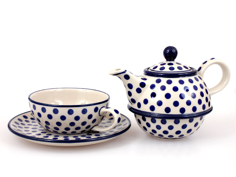 One-cup Teapot 0,6 l+0,25 l   Dots