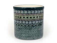 dóza 15 cm Aztécké slunce zelené