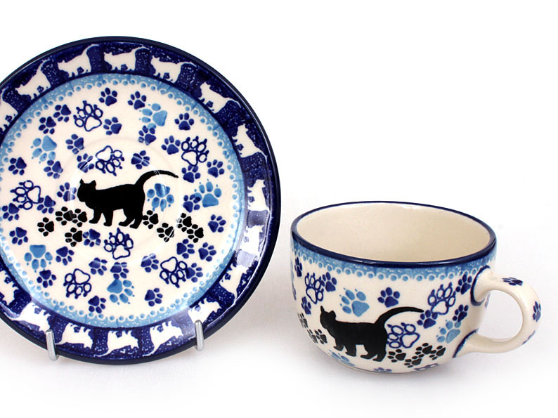 Cup with Saucer 0,2 l (7 oz)   Black Cat