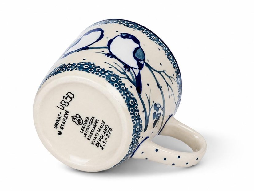 Mug 0,15 l (7 oz)   Titmouses in Winter UNIKAT