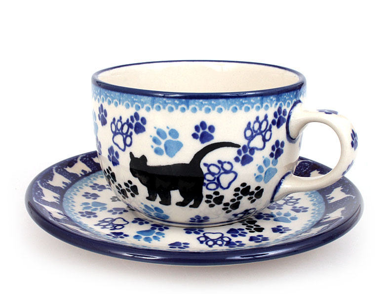 Cup with Saucer 0,2 l (7 oz)   Black Cat