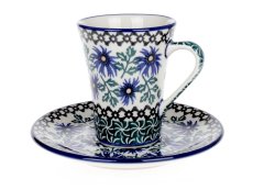 Tasse mit Untertasse 0,13 l   Kornblumen
