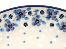 Shallow Plate 25 cm (10") Blue and white