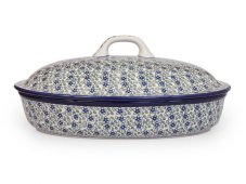 Oval Baking Dish with Lid 36 cm (14")   Lobelia