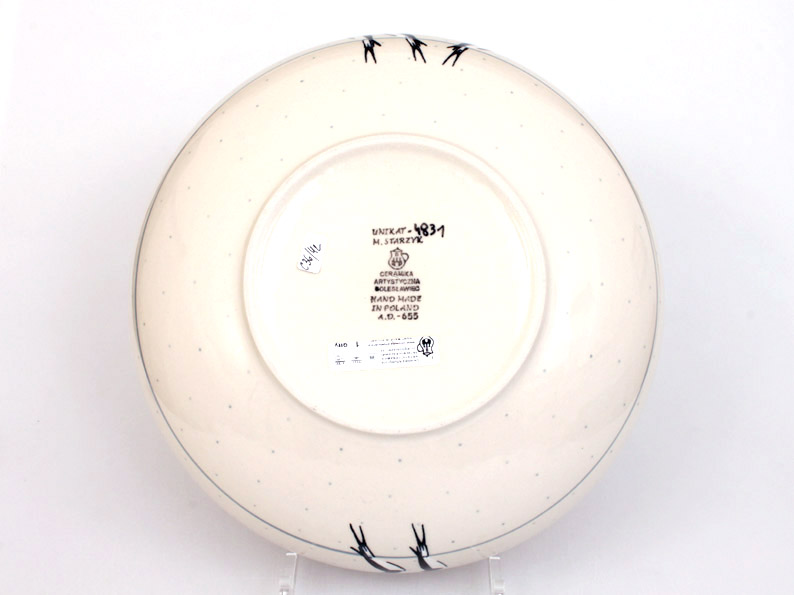 Low Bowl 27 cm (11")   Swallows UNIKAT