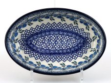 Oval Baking Dish 21 cm (8") Blue Rose