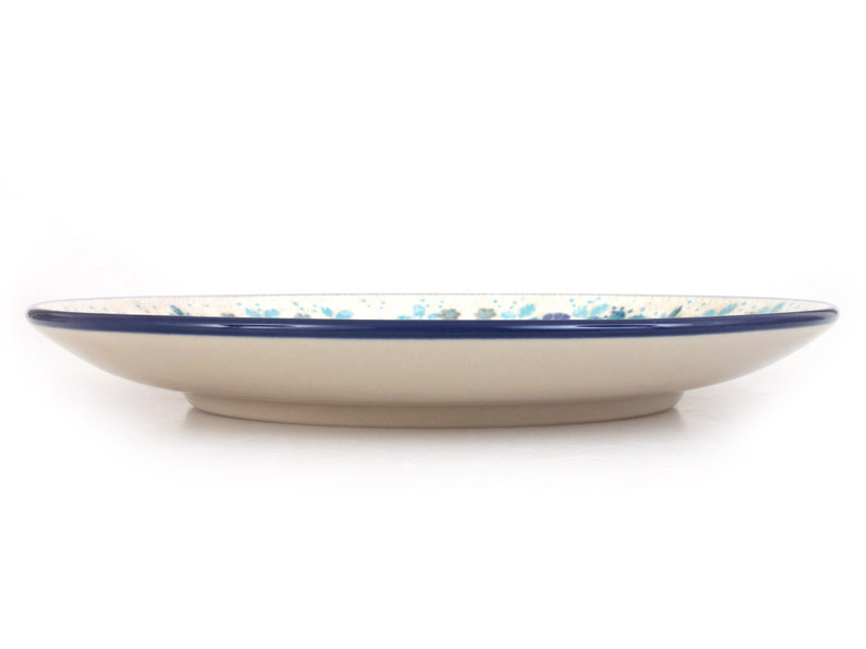 Shallow Plate 25 cm (10")   Blue Summer UNIKAT