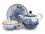 One-cup Teapot 0,6 l+0,25 l   Blue Summer UNIKAT
