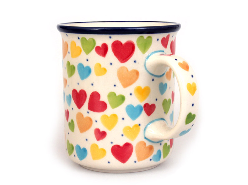 Mug CLASSIC 0,3 l (10 oz)   Colorful Hearts UNIKAT