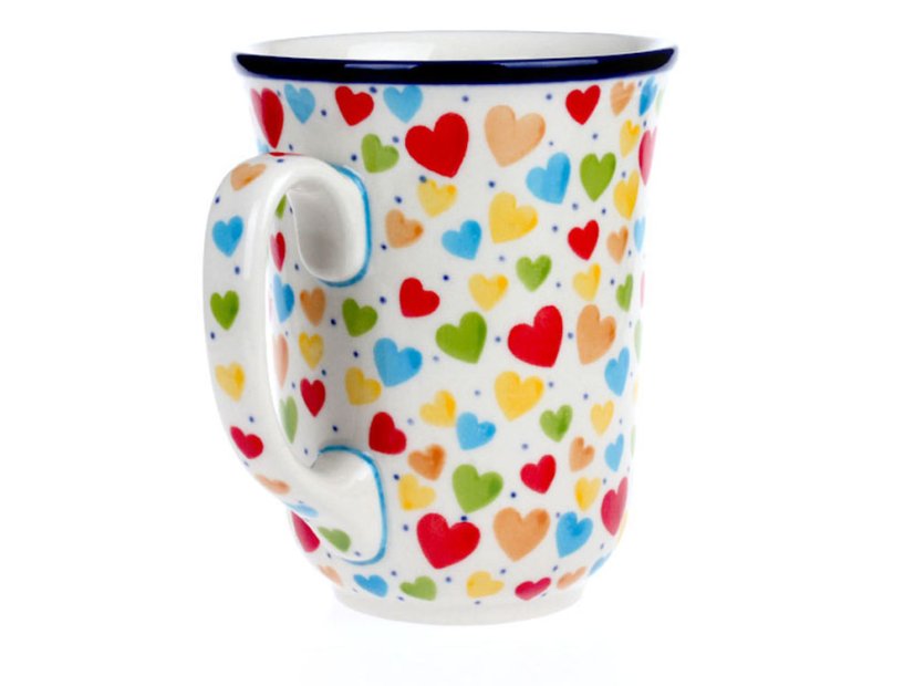 Mug ART 0,5 l (17 oz)   Colorful Hearts UNIKAT