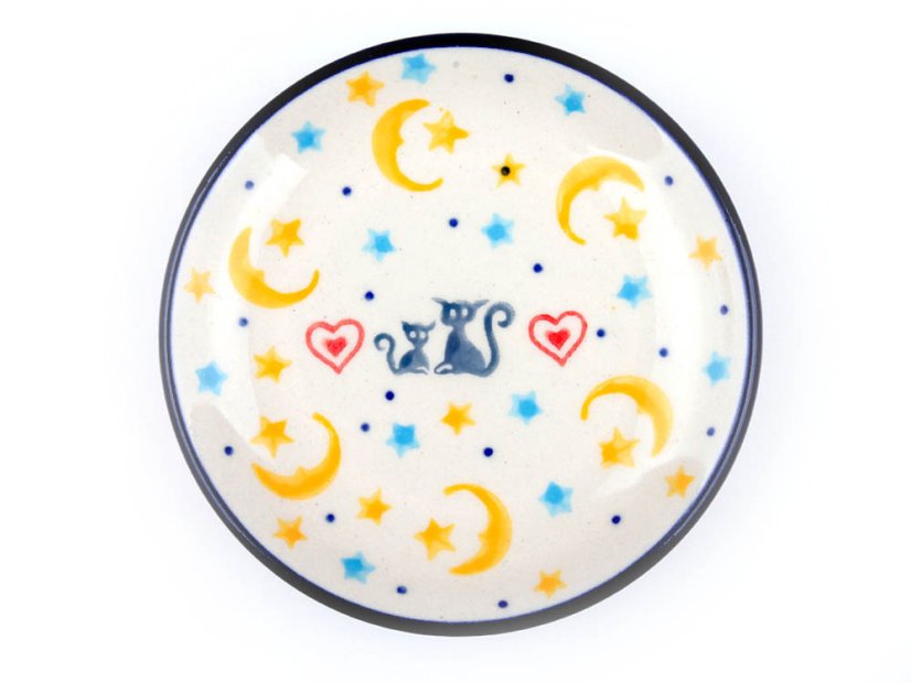 Teabag Plate 10 cm (4")   Cats in Love