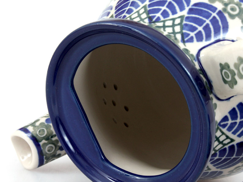 Teekanne 0,6 l   Blaue Blätter