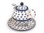 One-cup Teapot 0,6 l+0,25 l   Blue Hearts