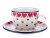 Cup with Saucer 0,2 l (7 oz)   Red Hearts