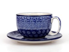 Tasse mit Untertasse 0,35 l   Spitze