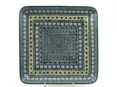 Square Platter 28 cm (11")   Aztec Sun green