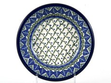 Soup Plate 21 cm (8") Blue Leaves