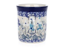 hrnek "Espresso" 0,15 l   Fialky v modré  UNIKÁT