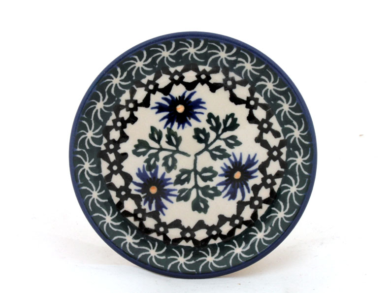 Teabag Plate 10 cm (4")   Cornflower