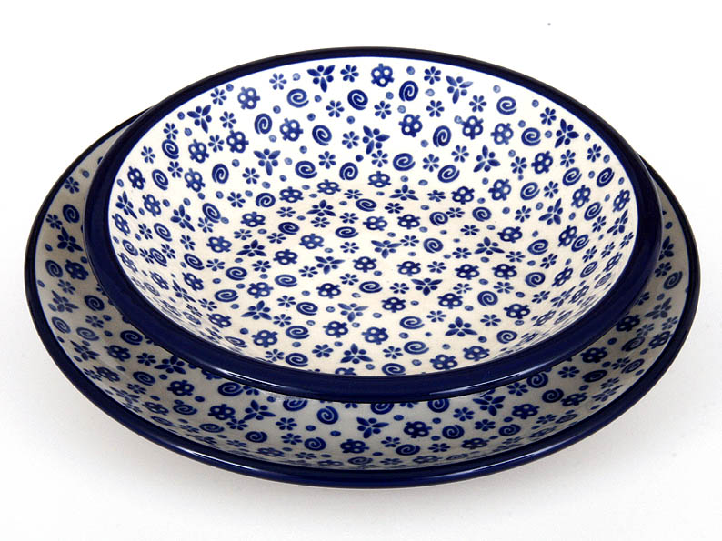 Shallow Plate 25 cm (10")   Blue Confetti