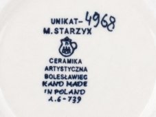 Teabag Plate 10 cm (4") Summer Flowers UNIKAT